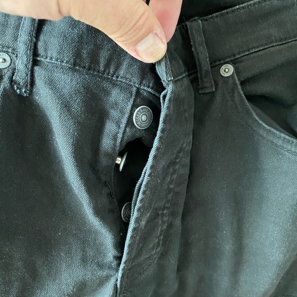 DIVIDED H&M Black Skinny Biker Jeans 34/30 - Picture 4 of 5